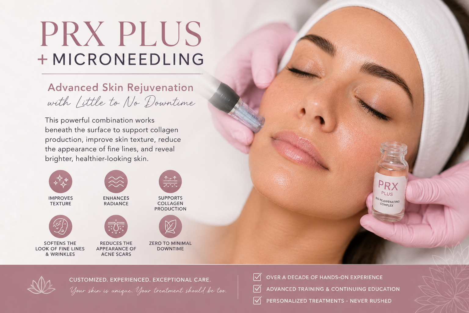 PRX Plus + Microneedling: The Ultimate Skin Rejuvenation Treatment with Little to No Downtime