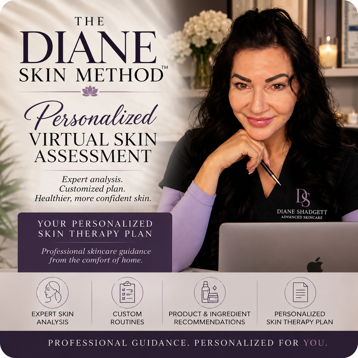 Introducing The Diane Skin Method™: Personalized Virtual Skin Assessments Now Available