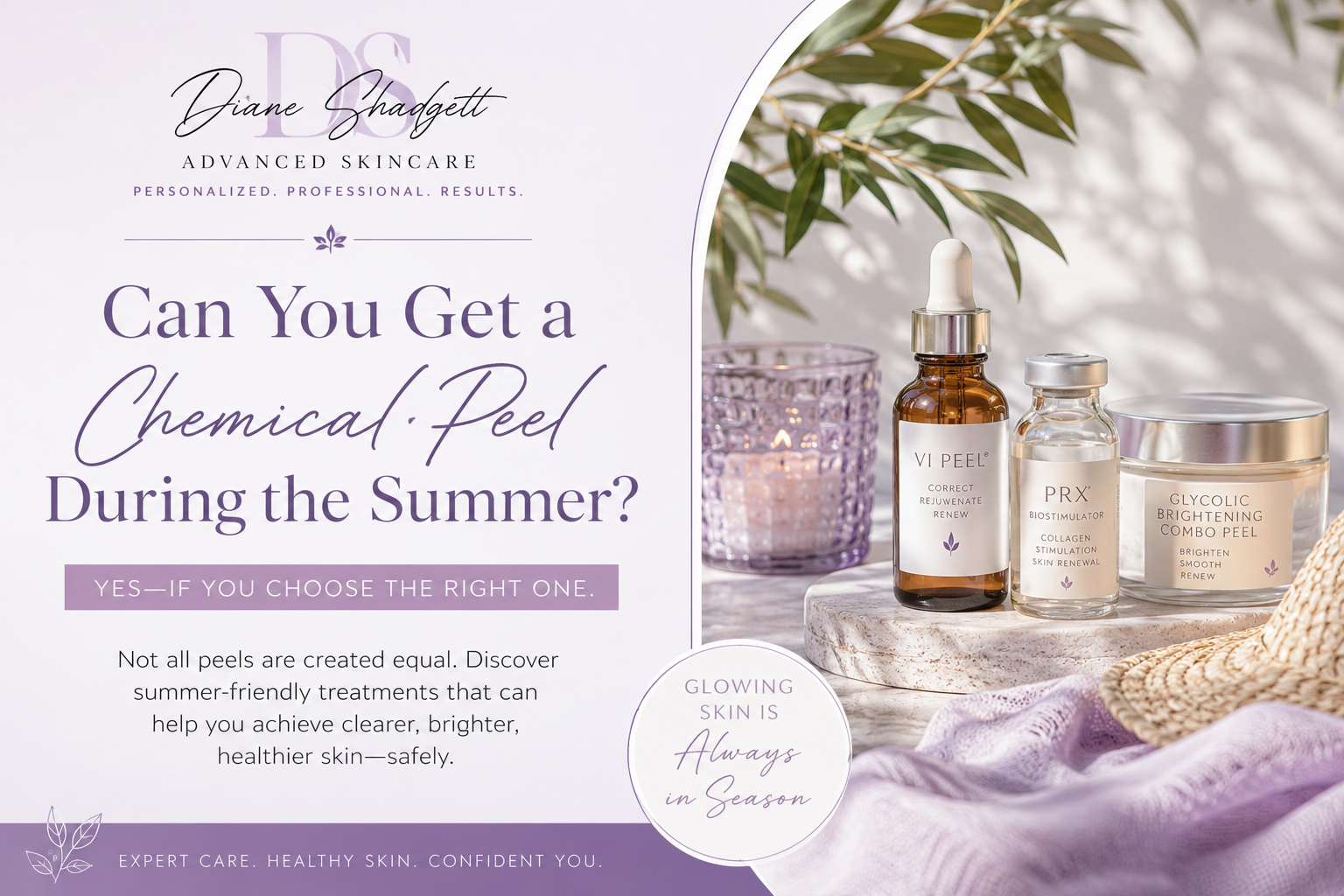 Can You Get a Chemical Peel During the Summer? Yes—If You Choose the Right One.