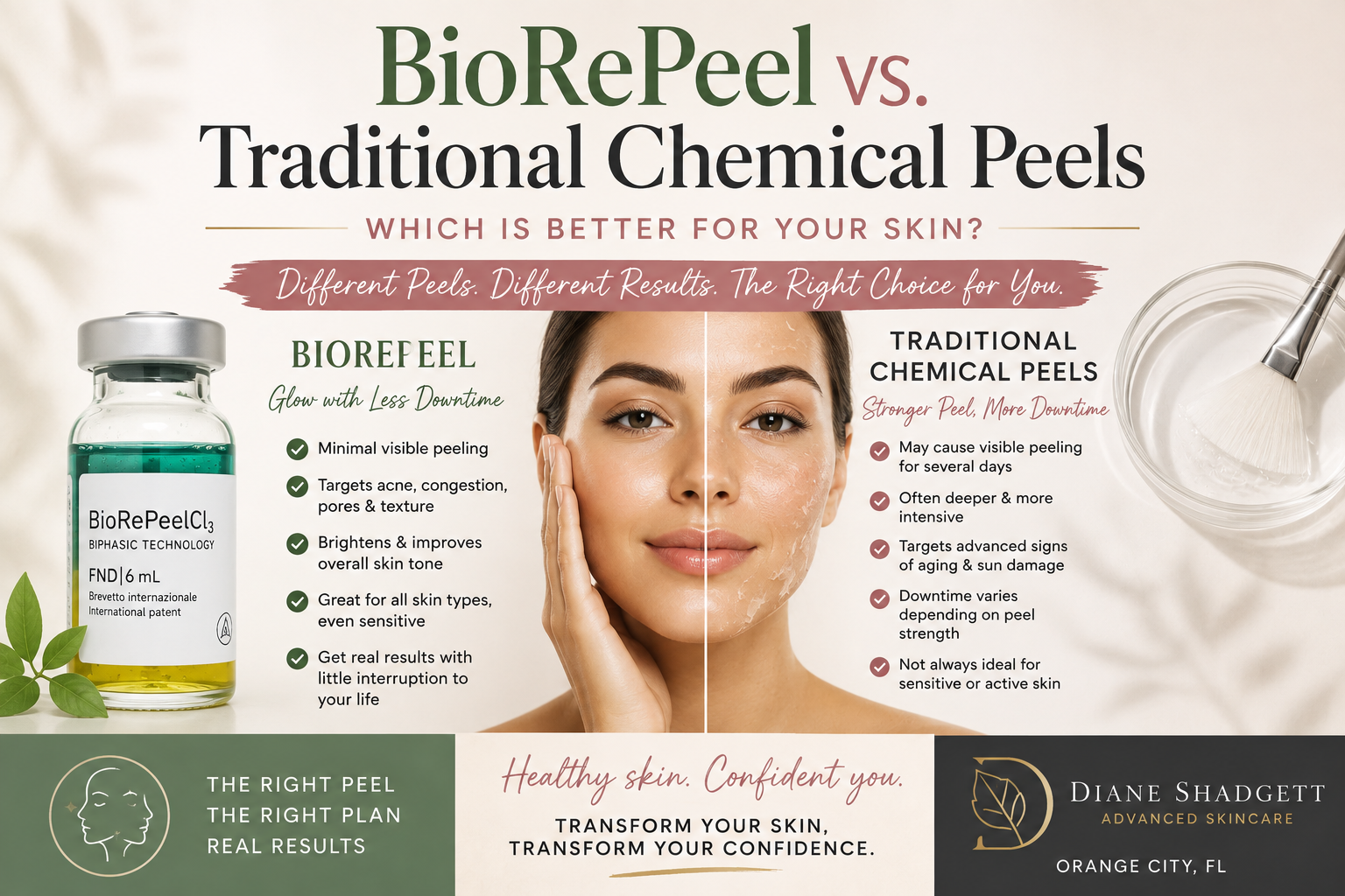 BioRePeel vs. Traditional Chemical Peels: Which Is Better for Your Skin?