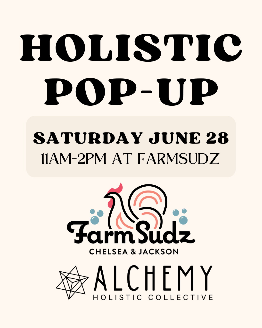 Holistic Pop-Up at FarmSudz with ALCHEMY