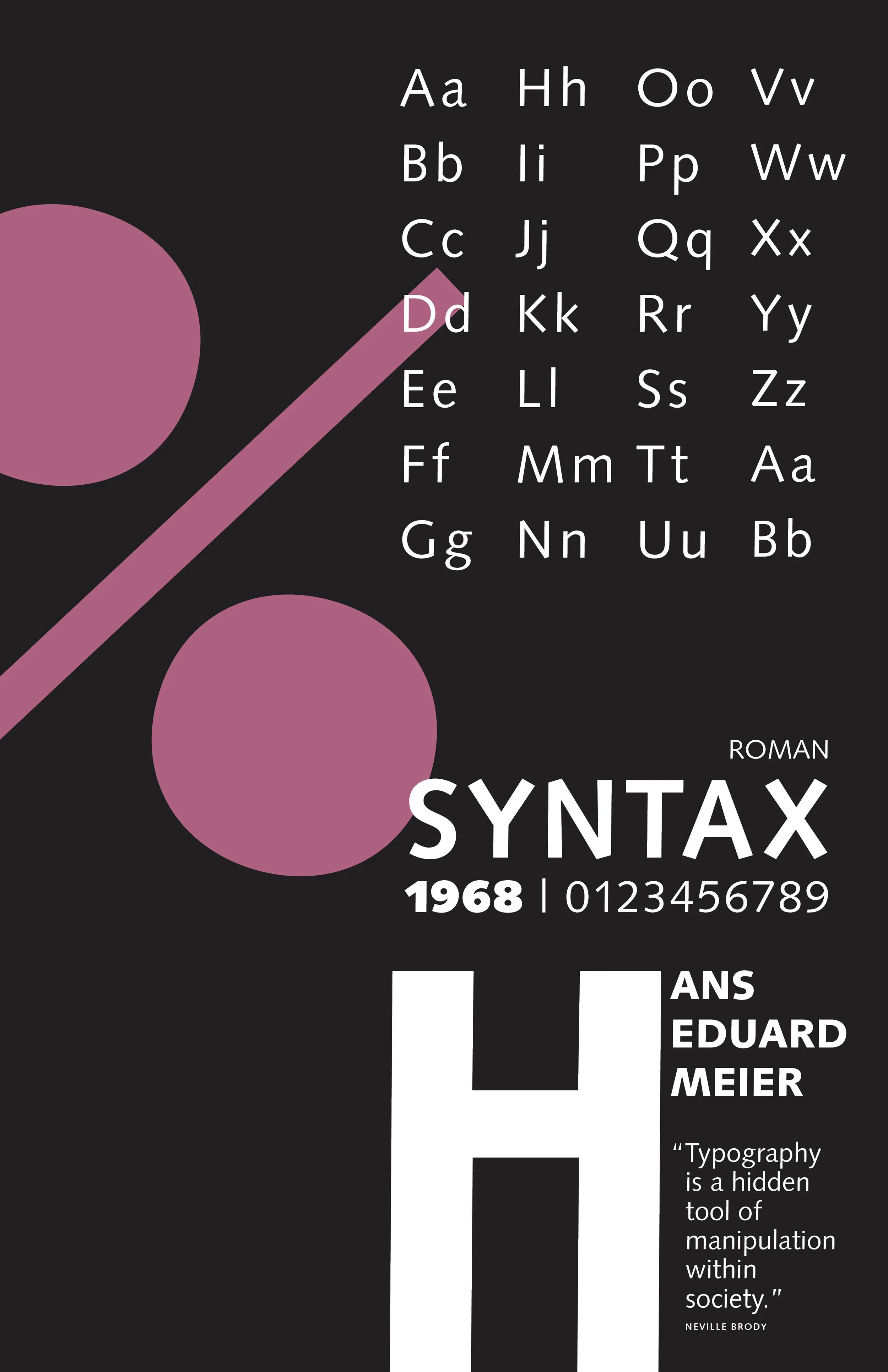 Syntax, Specimen Broadside