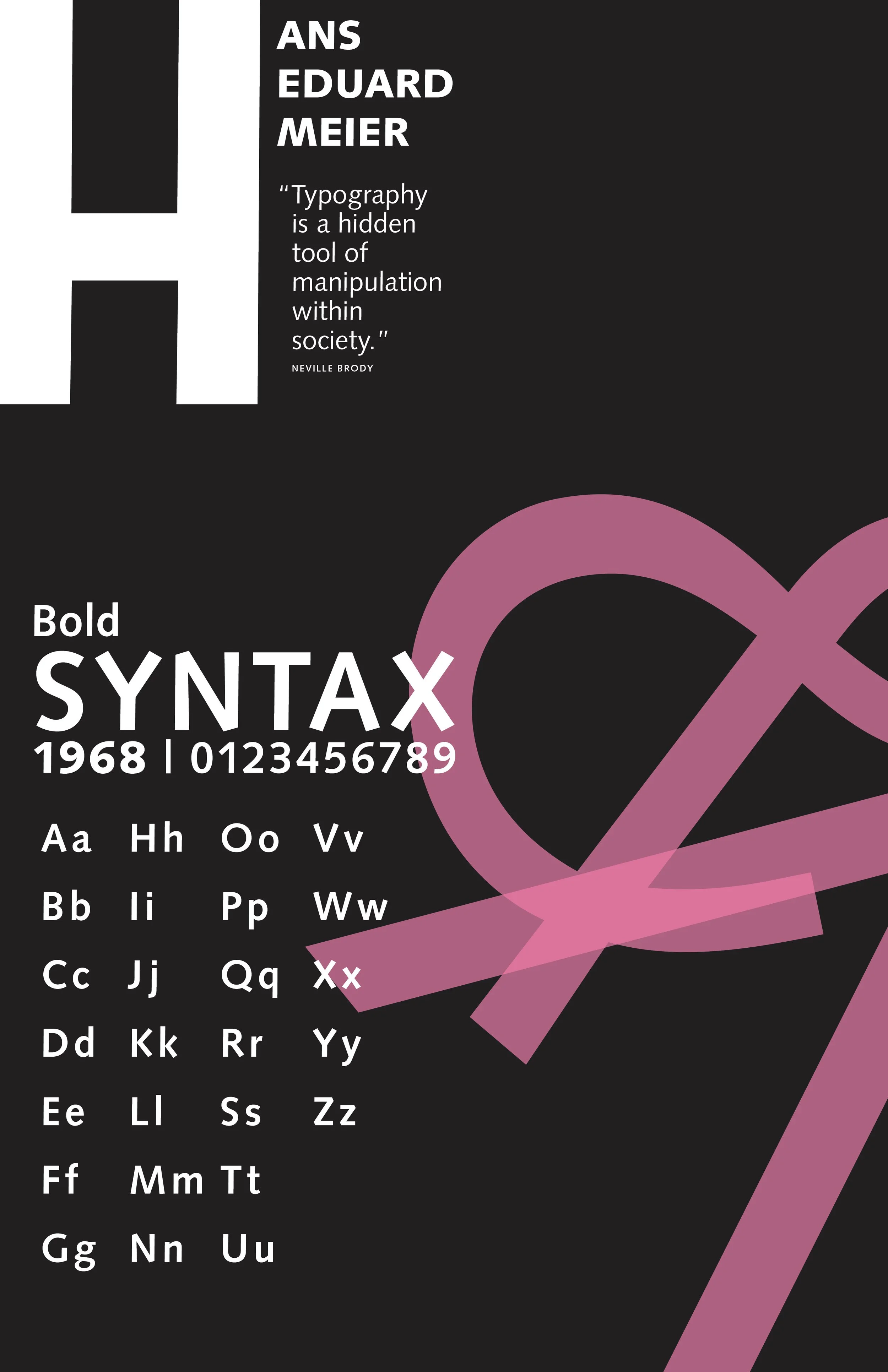 Syntax, Specimen Broadside