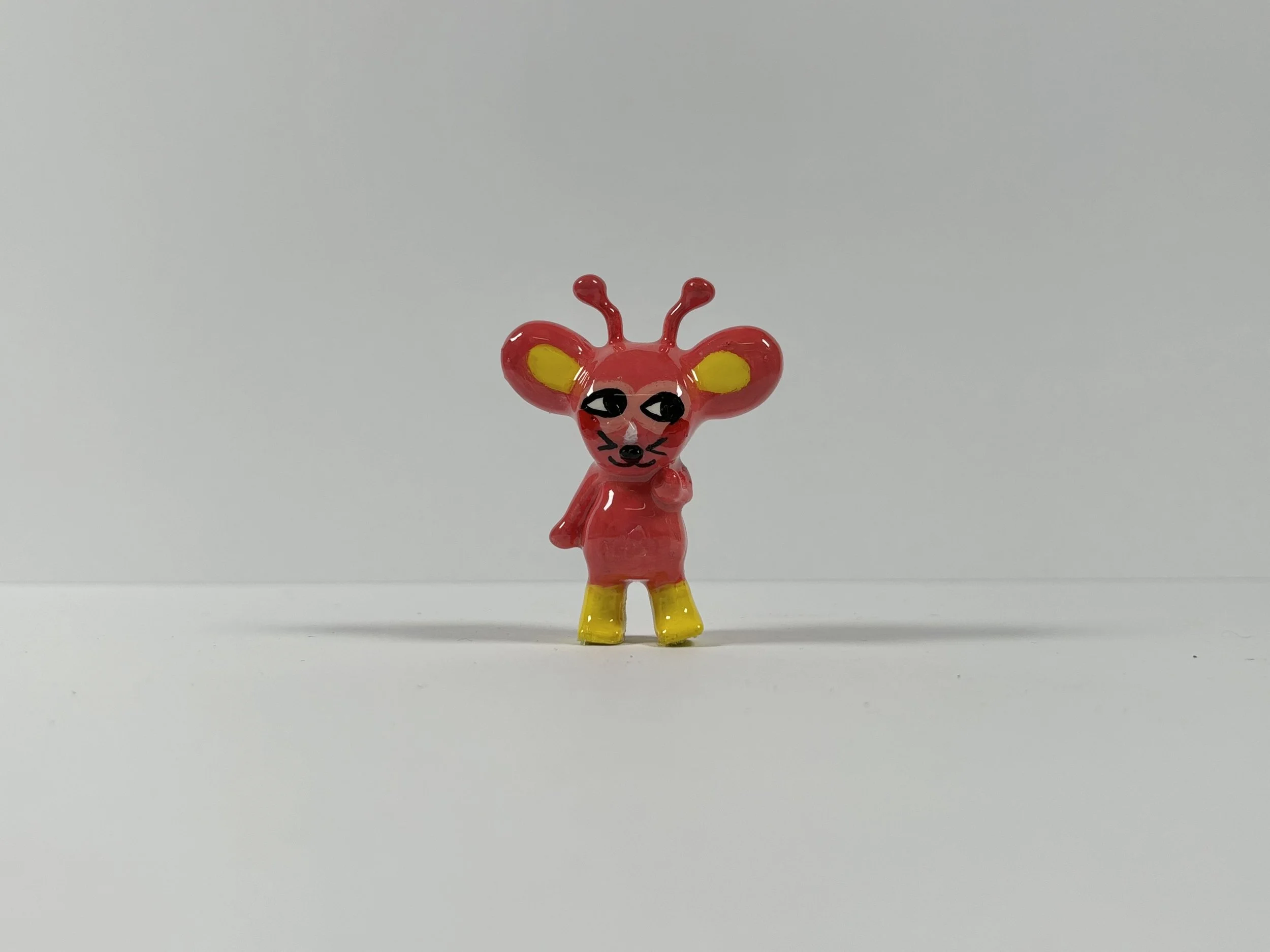 T-Nee, Sunburnt
1.5"X2", resin printed object, acrylic paint, gloss varnish