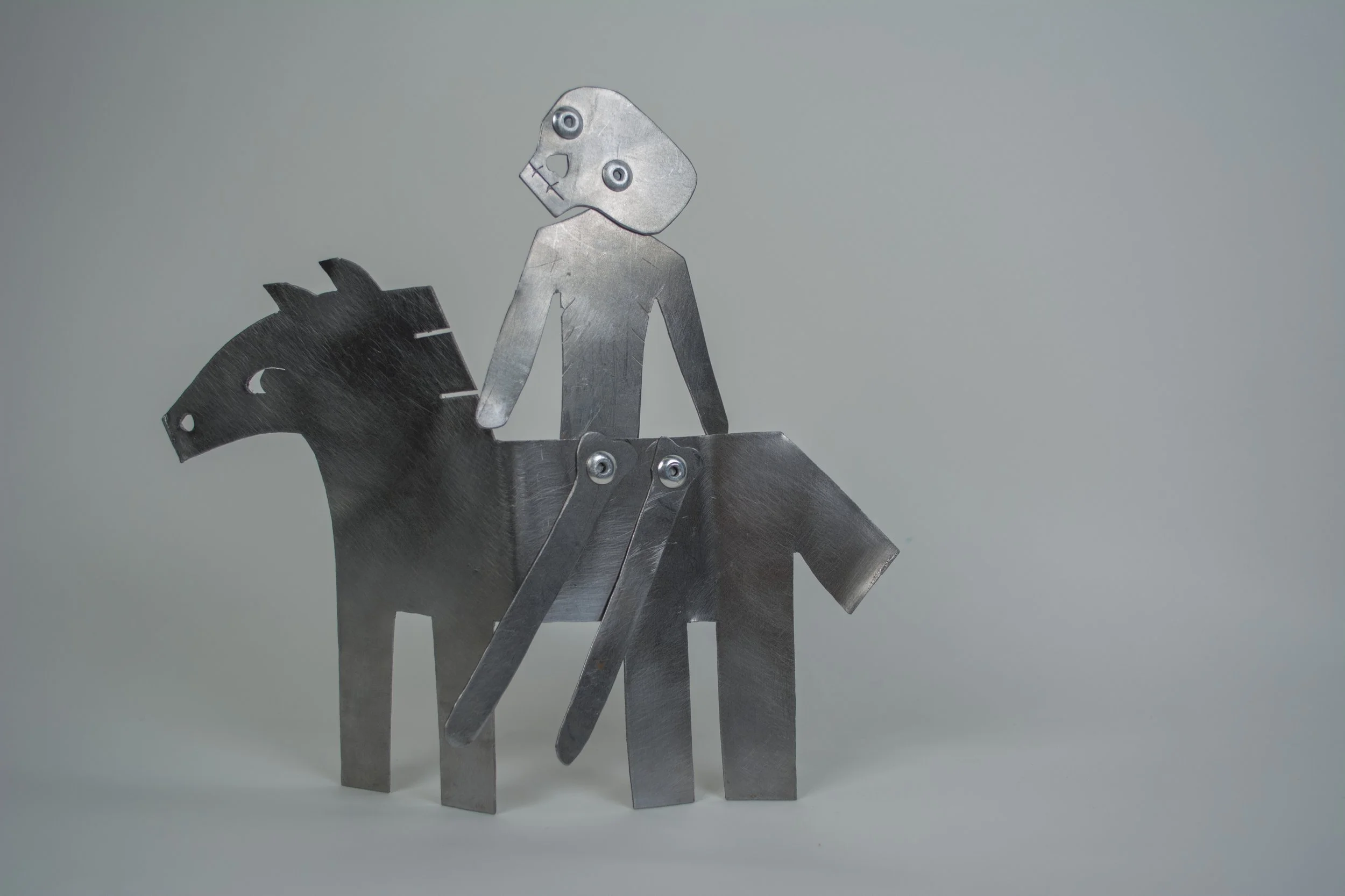 Horty
8"x8", cut steel, gromits