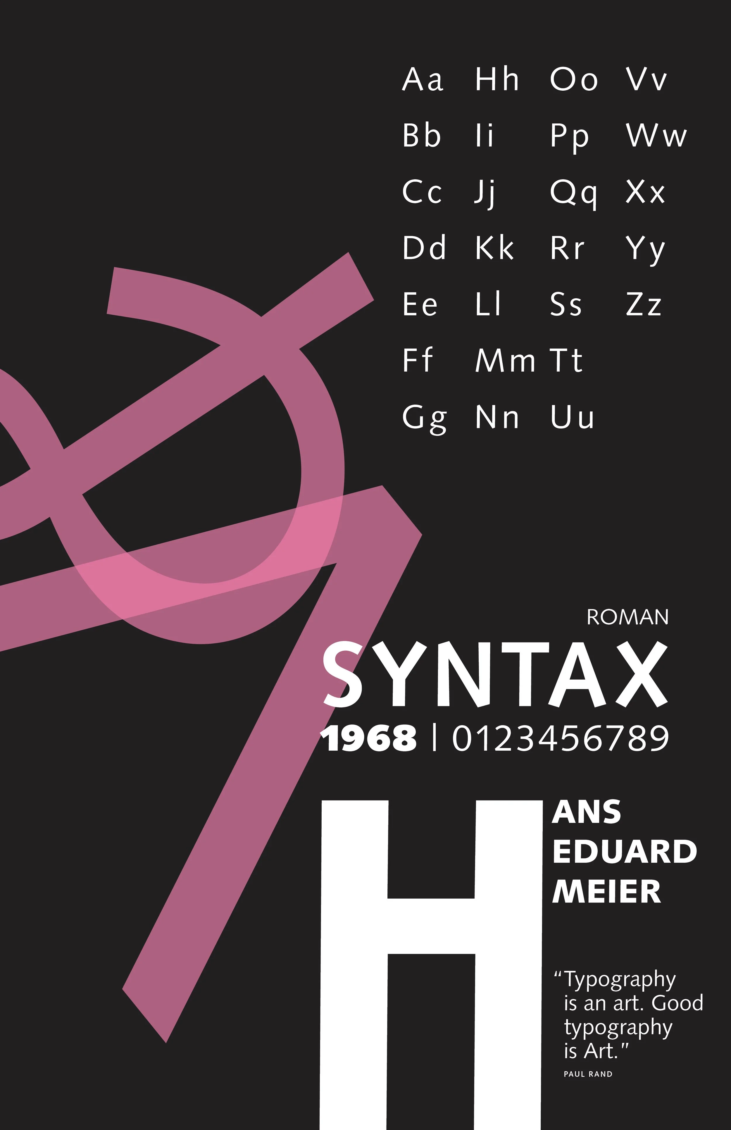 Syntax, Specimen Broadside