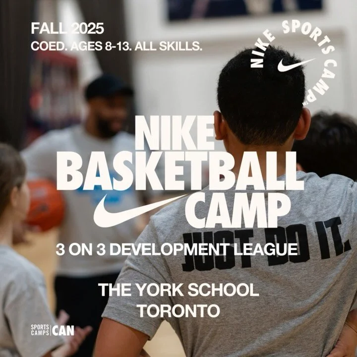 Our 3x3 Basketball Development League offered in partnership with @nikesportscampcanada is fast approaching! Sign up now at the link in bio. Spots are limited! #nikebasketball #torontocamp