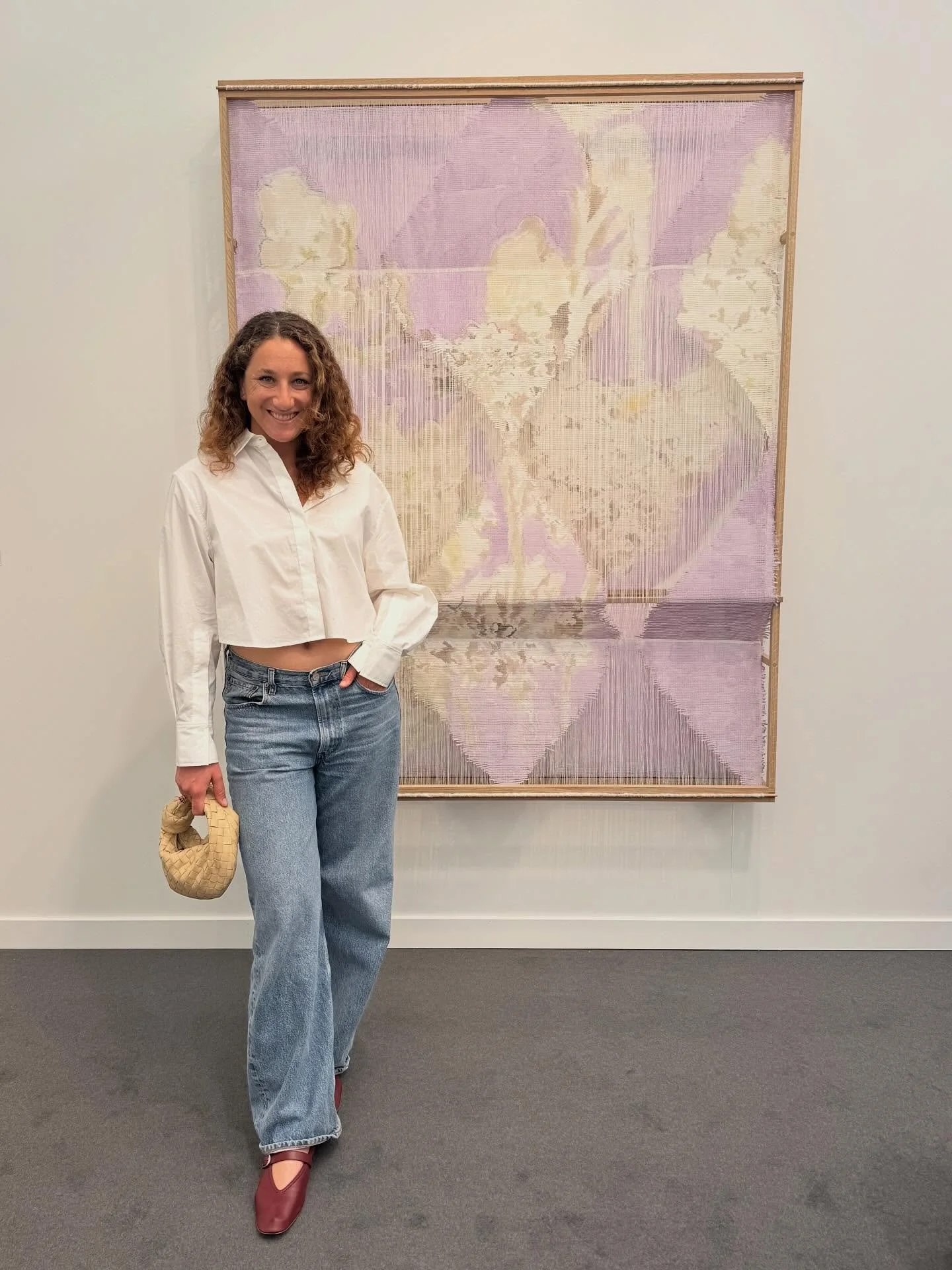 Baby&rsquo;s first @friezeofficial 💜 the artist in me feeling absolutely thrilled to be amongst so many gorgeous works that embody where heaven meets earth, @livinginthewarmth &bull; highlights include meeting @ericjanuarystudios, experiencing @elis