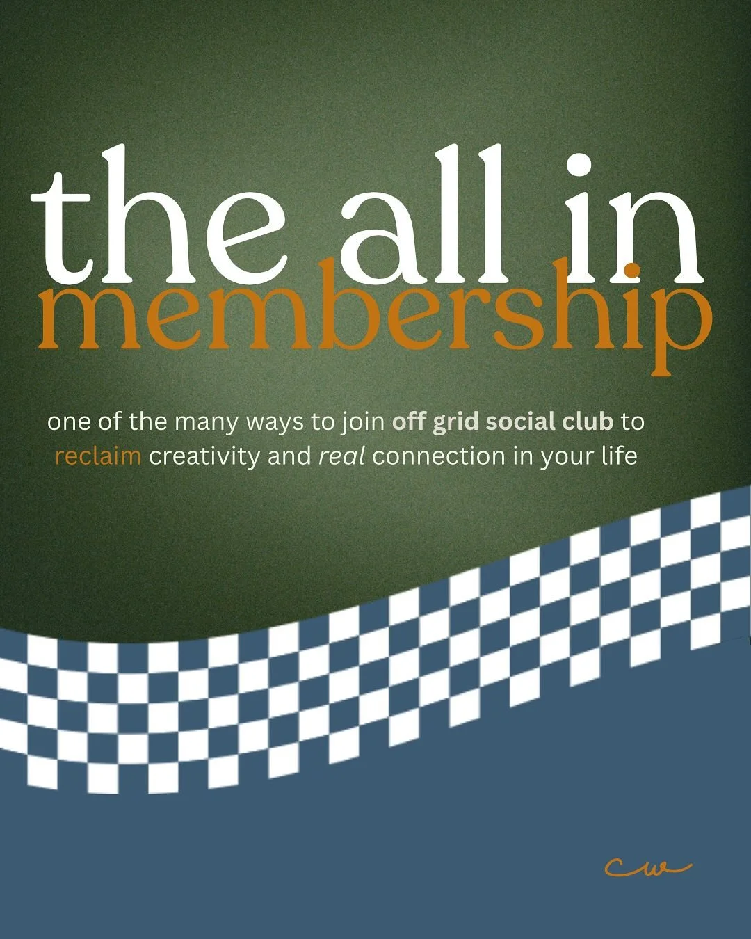 let&rsquo;s continue our deep dive of off grid social club, today featuring our all in membership. 

tired of doomscrolling? know you need both structure and consistent support to shift your digital habits? 

the all in membership is for you. 

simil