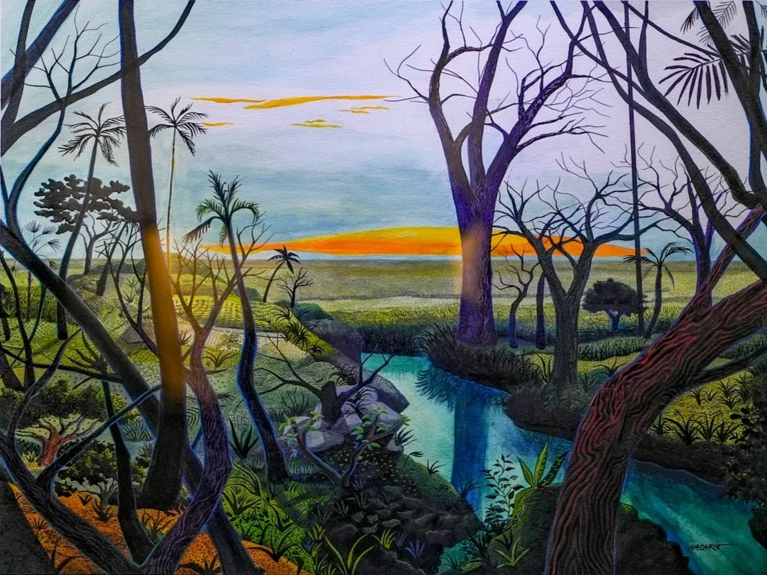 “El desolado”
2023
19.6 x 25.5 in
Ink and watercolor on paper