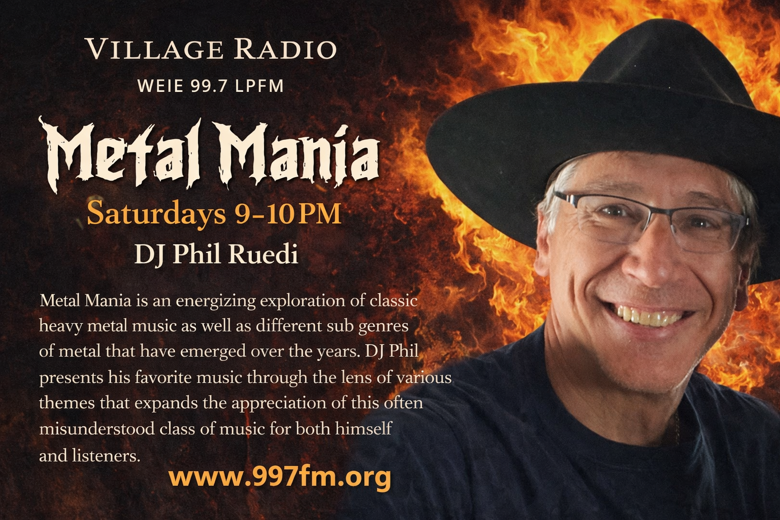 Metal Mania | Classic & Modern Heavy Metal with DJ Phil Ruedi Saturdays ...