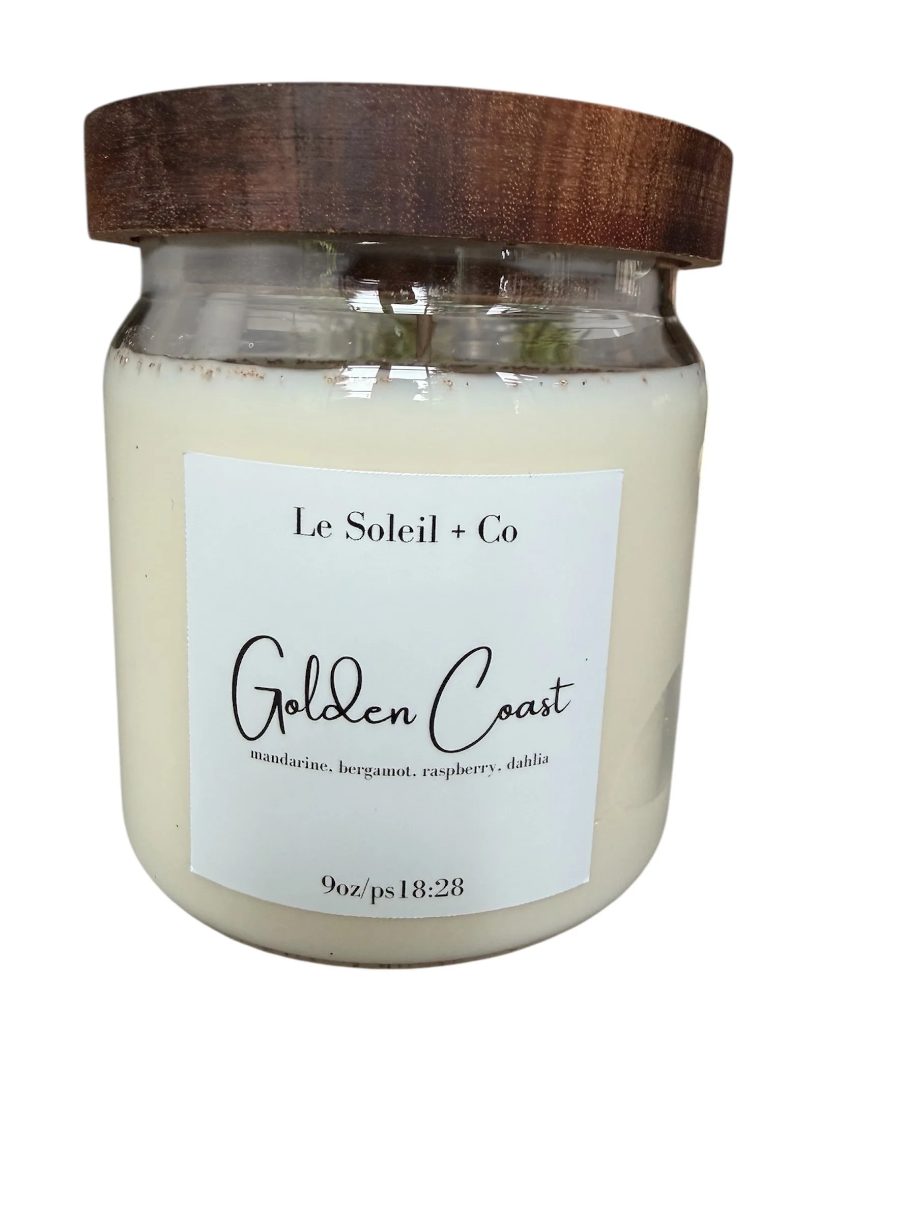 12oz candle w/wood lid