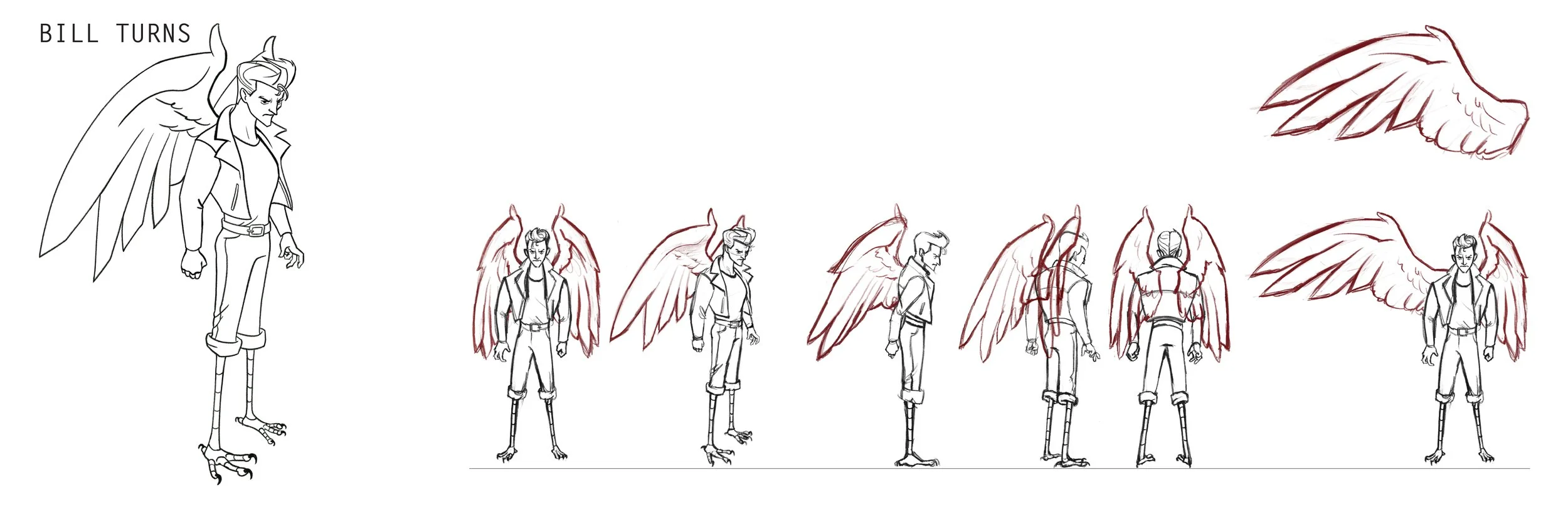 · Bill Turnarounds · Dec. 2025 · Photoshop, Procreate ·
