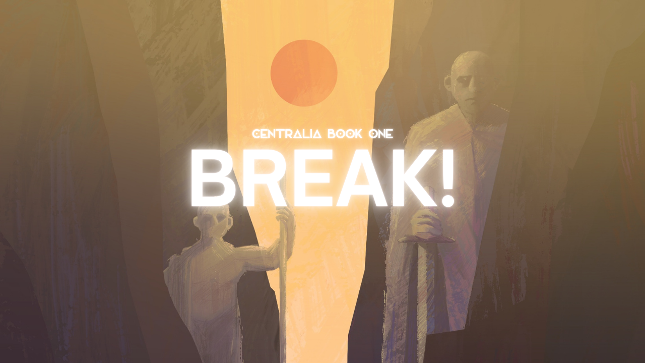 The video game inspired cover art for the track BREAK! by composer Jake Thomas released under the project album Centralia Book One under the project Jake's Balloon
