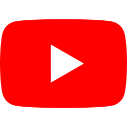 YouTube play button logo with a red background and white triangle.