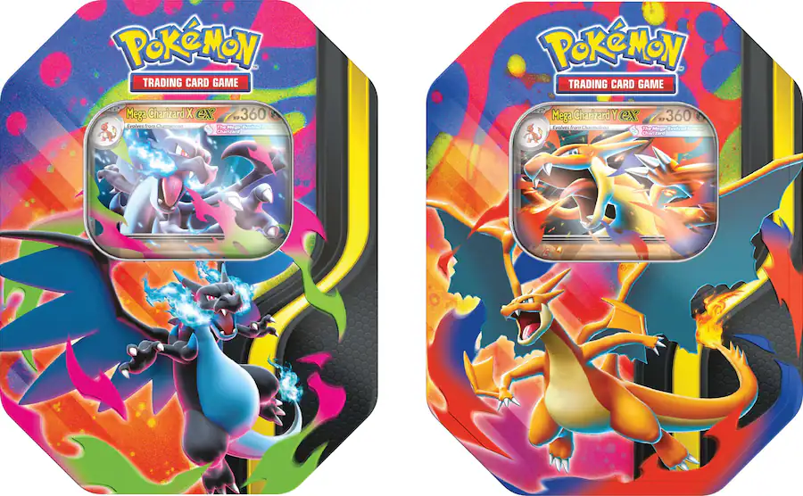 **PRE-ORDER** Pokemon TCG: Mega Charizard Tin(1 of 2 Styles)