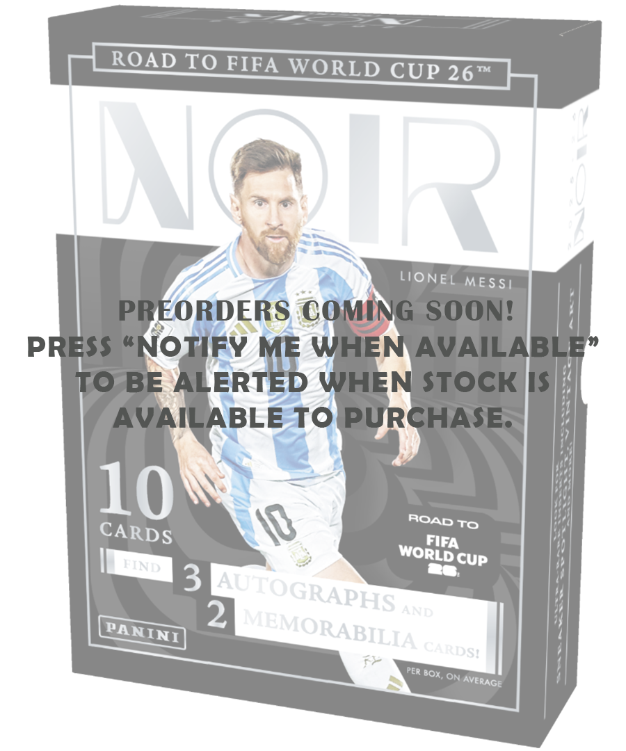 2025/26 Panini Noir Road to World Cup Soccer Sealed(Release Date: April 3rd 2026)