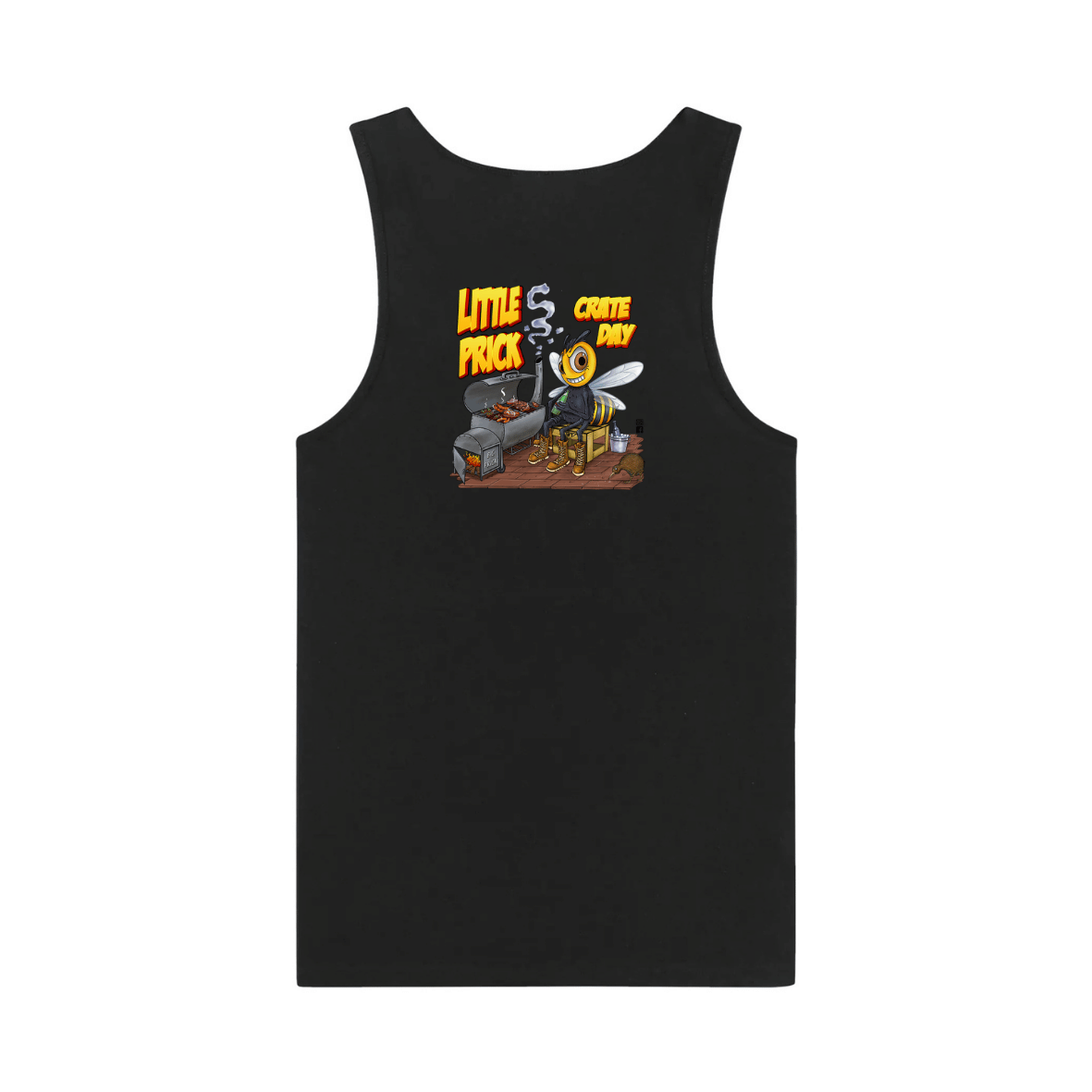 Crate day little Prick Singlet BBQ large back