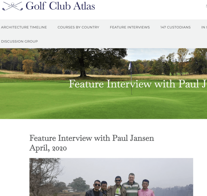 Snapshot from Feature Interview with Paul Jansen Article