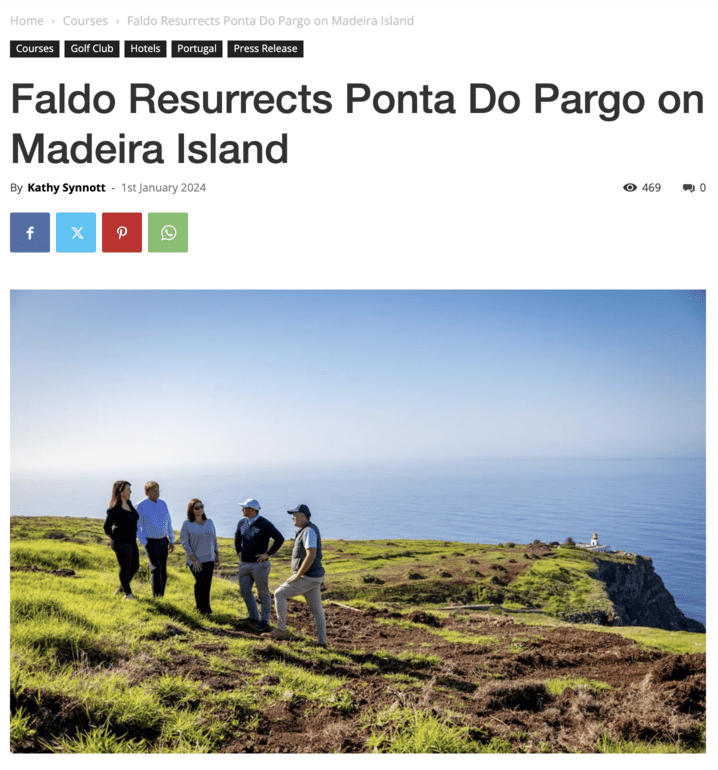 Snapshot from Faldo Resurrects Ponta Do Pargo on Madeira Island Article