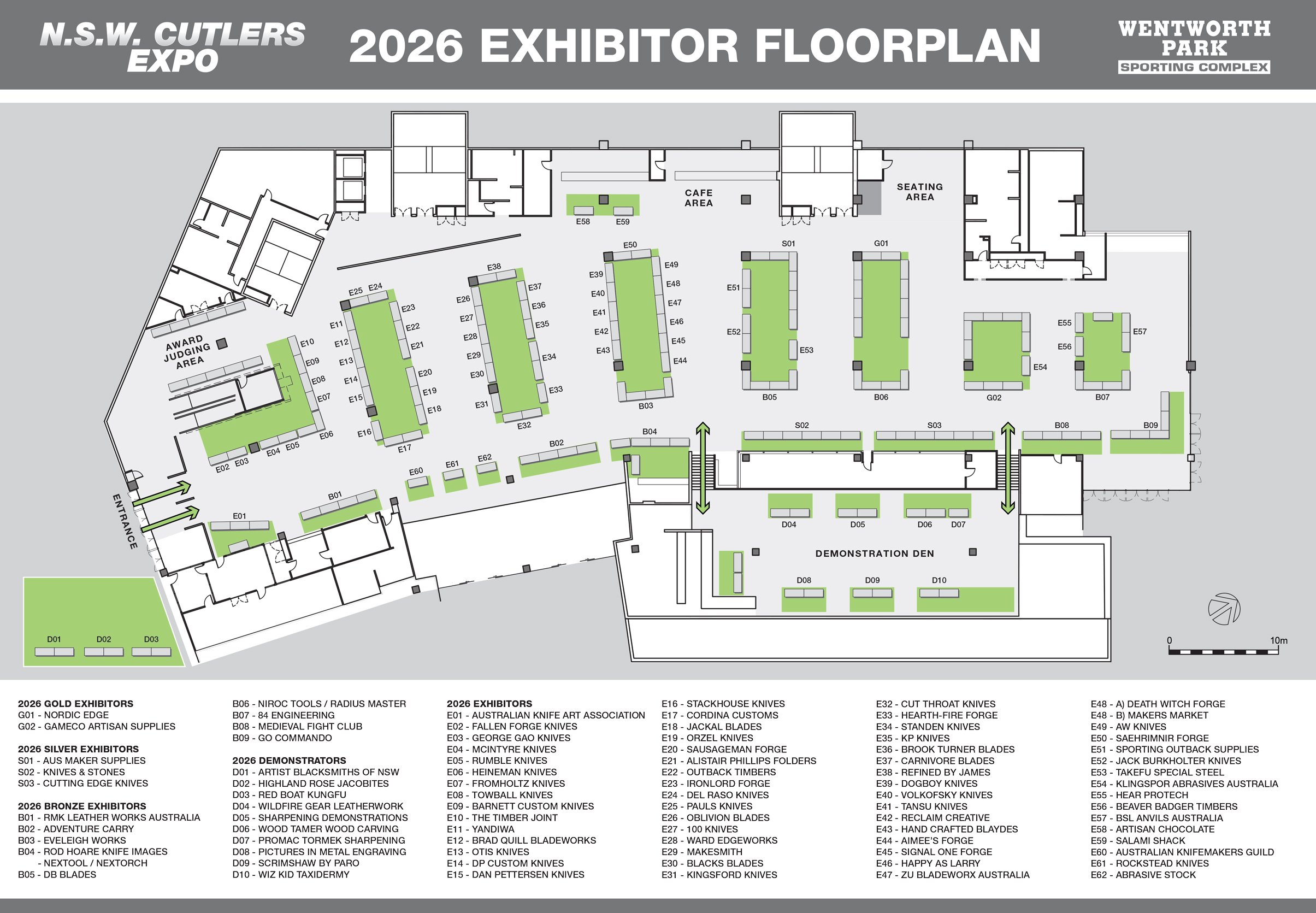 NSW Cutlers Expo Floor Plan