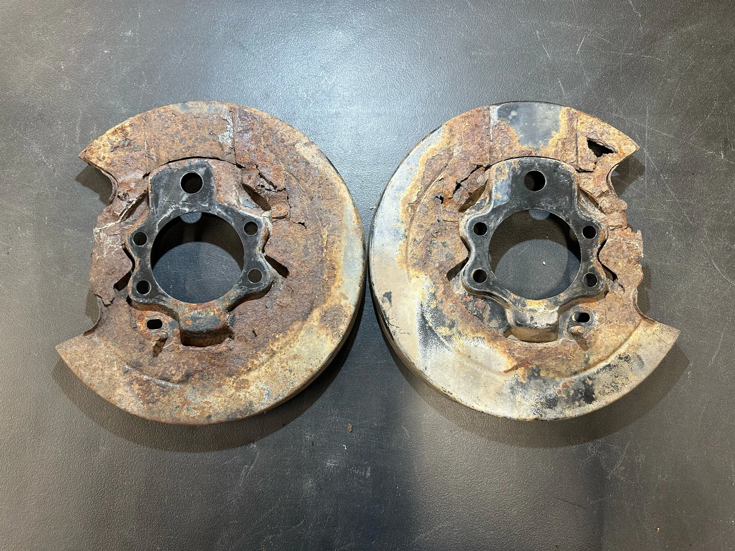 Z32 NA Rear Brake Dust Shield Pair: Pulled from 1990 300ZX