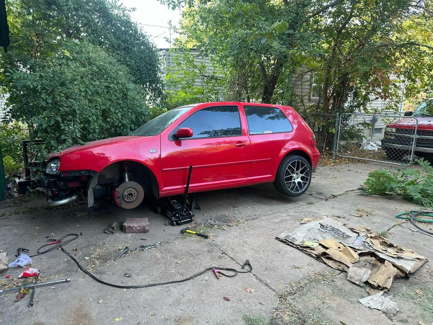 If there&rsquo;s a car nearby, I&rsquo;ll do about any type of work I&rsquo;m capable of! 

This customer couldn&rsquo;t keep up with their back yard after becoming injured in a car accident. They asked if I&rsquo;d be able to help, so I said why not