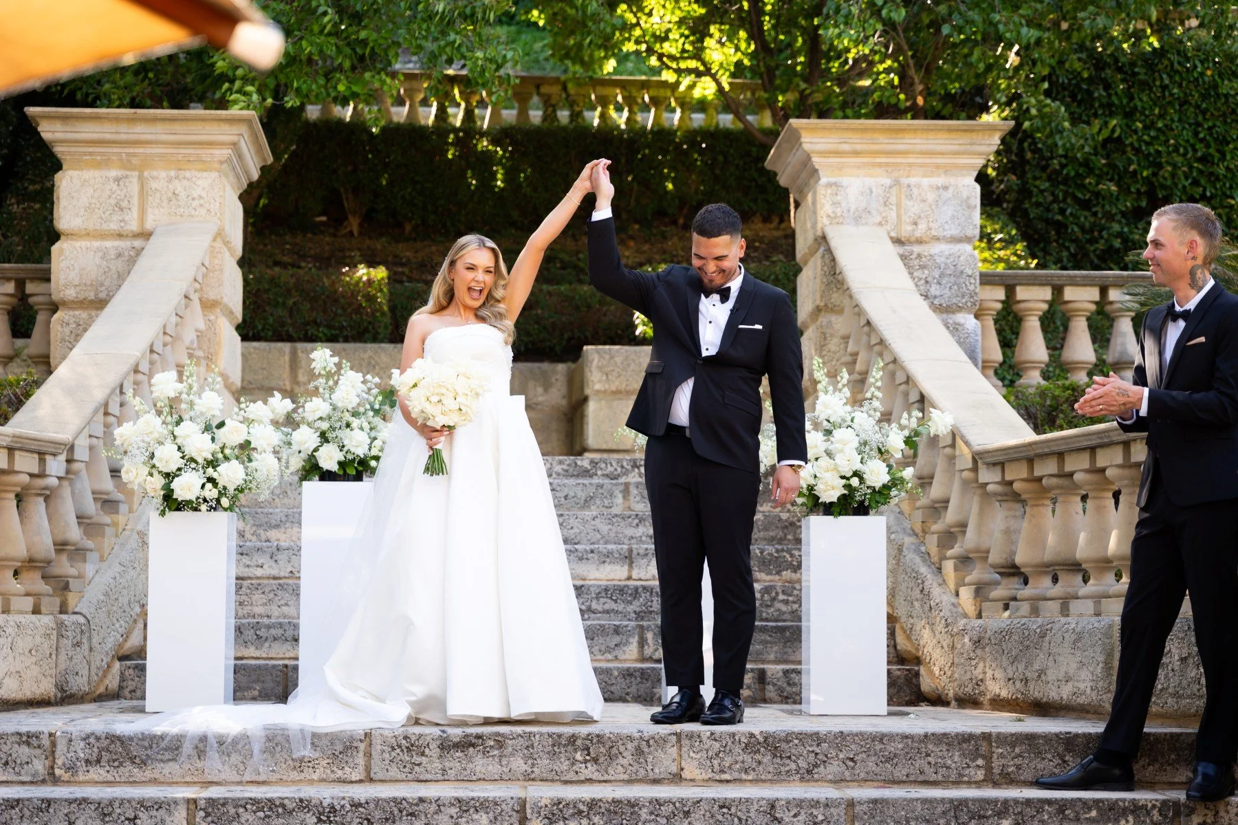 White wedding ceremony at Caversham House