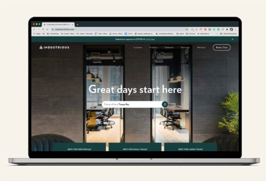 Industrious Homepage