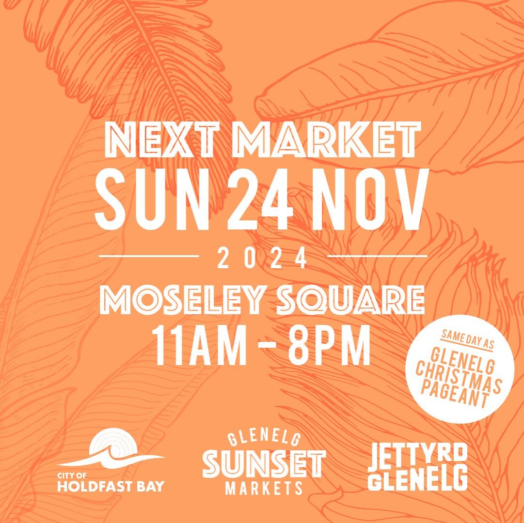 🧡 GLENELG SUNSET MARKET 🧡

I&rsquo;ve been a busy little bee getting ready for next Sundays market in Glenelg.

My excitement levels are through the roof. 

I&rsquo;ll be bringing all the favourites and hopefully (if my experimenting goes to plan🤞