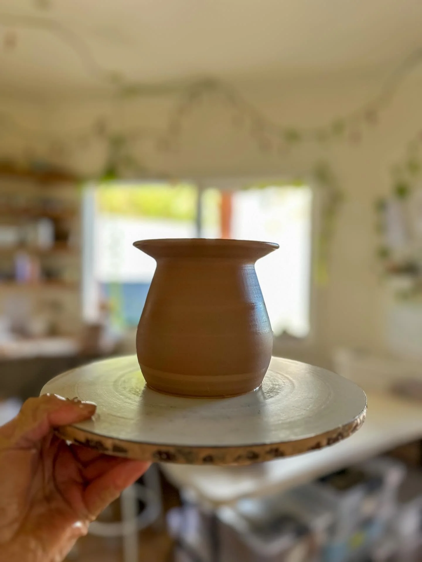Back in the studio this week after a little school holiday break. Having fun experimenting with some vase shapes, this is just the first step.. remember those moulds I was making with sea shells? Tomorrow I&rsquo;ll play with adding some clay shells 
