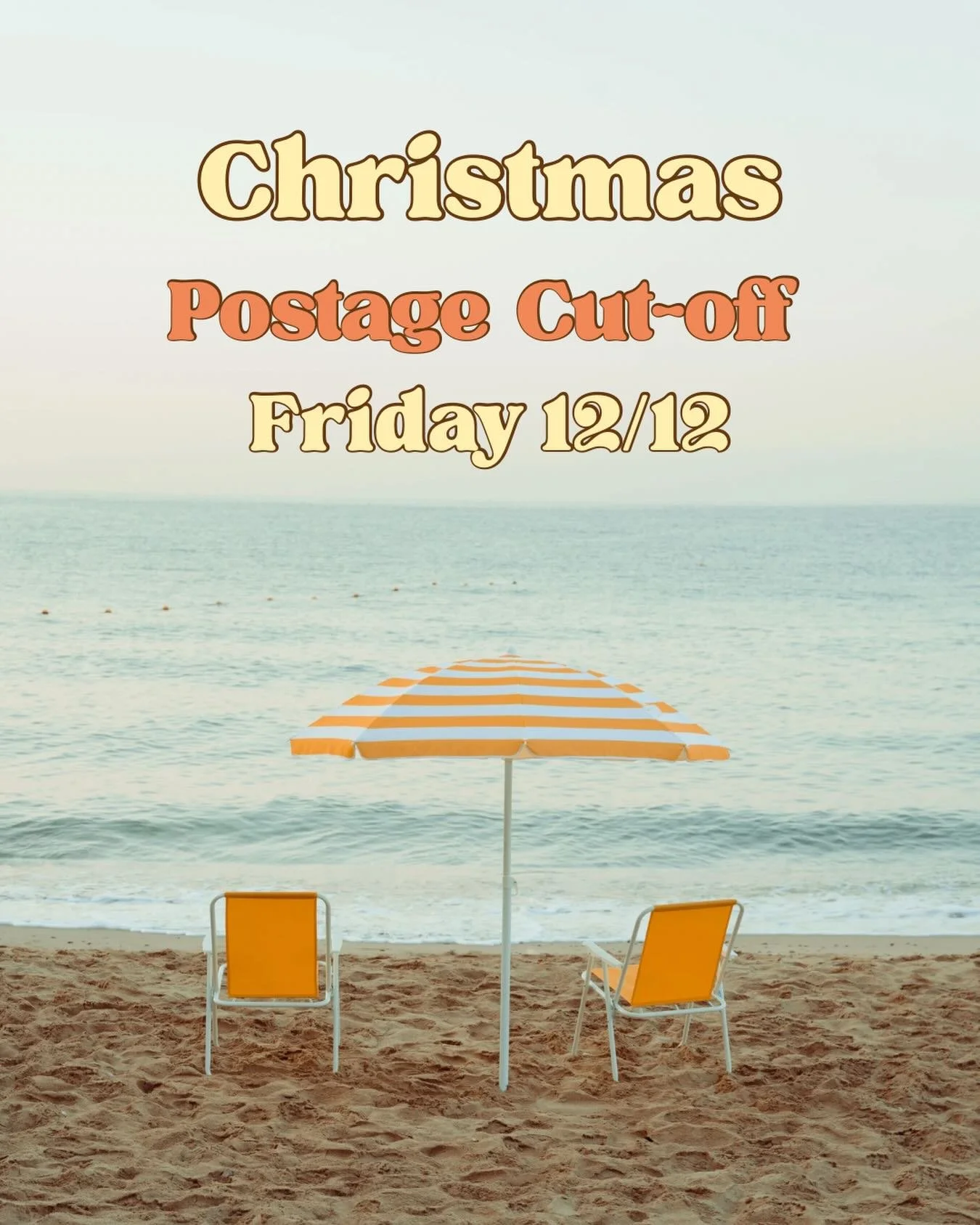 That snuck up on me 🎄✨🍹

To make sure the postie delivers that piece of pottery on the Wishlist in time for Christmas, please get your orders in by this Friday 12/12.

Local pickup will be available until Christmas Eve.

And you can find us at our 