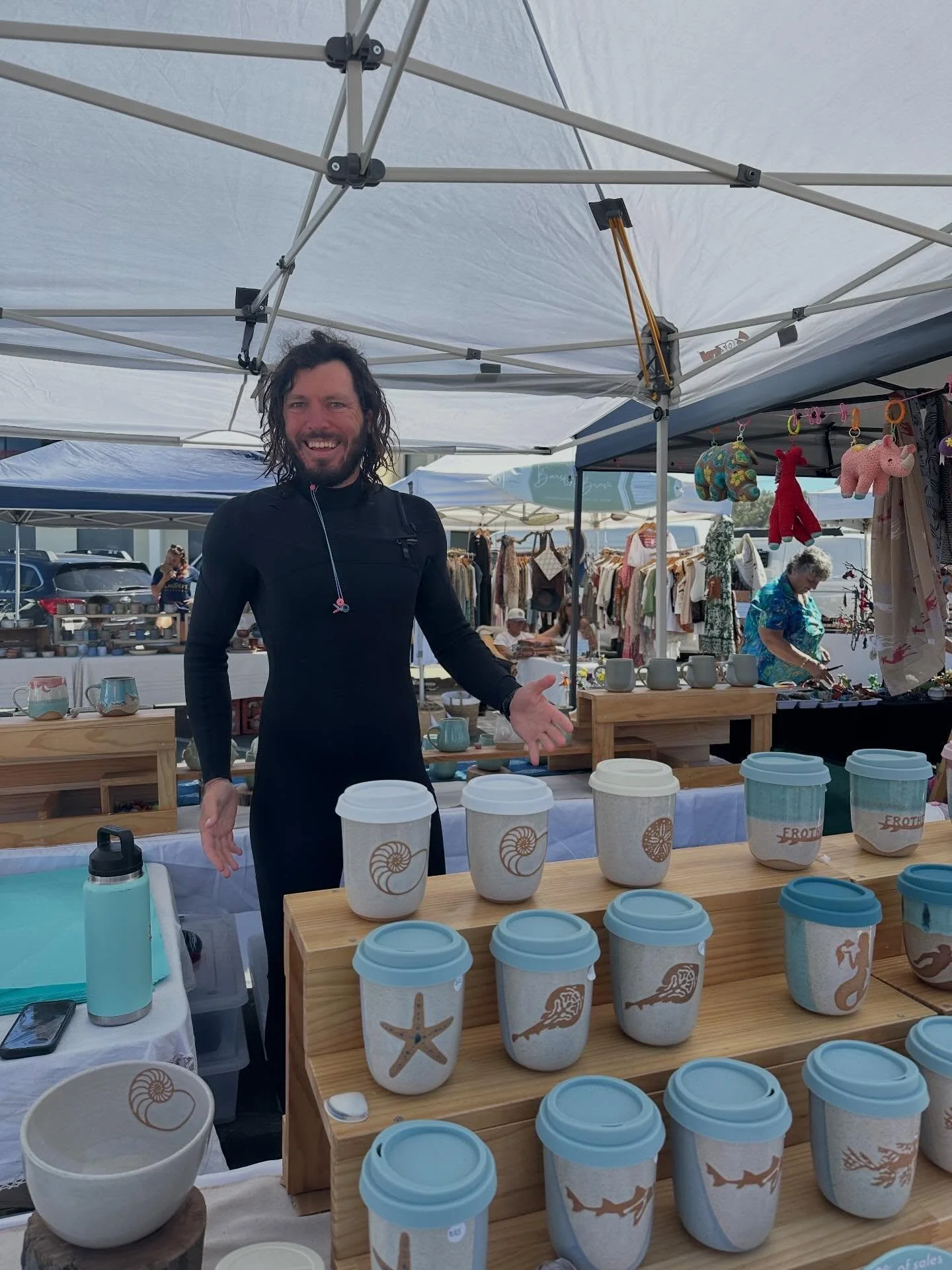 Thanks to everyone who stopped by our stall at the Southern Surf Festival, we appreciate your support and all the friendly chats 🫶
And a big thanks to my super supportive hubby doing all the heavy lifting for me and manning the stall between surfs. 