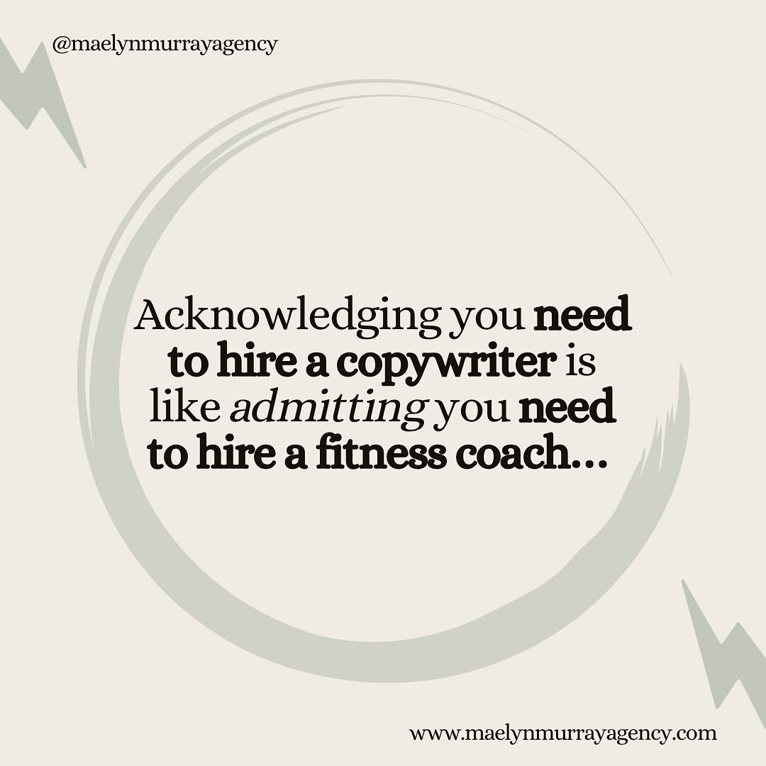 Picture this&hellip;..

You finally hired a copywriter and you got your results! 

You hit publish and you&rsquo;re WAY less overwhelmed. 

You see that you DON&rsquo;T need to be good at everything. 

Okay, so you didn&rsquo;t write it all by yourse