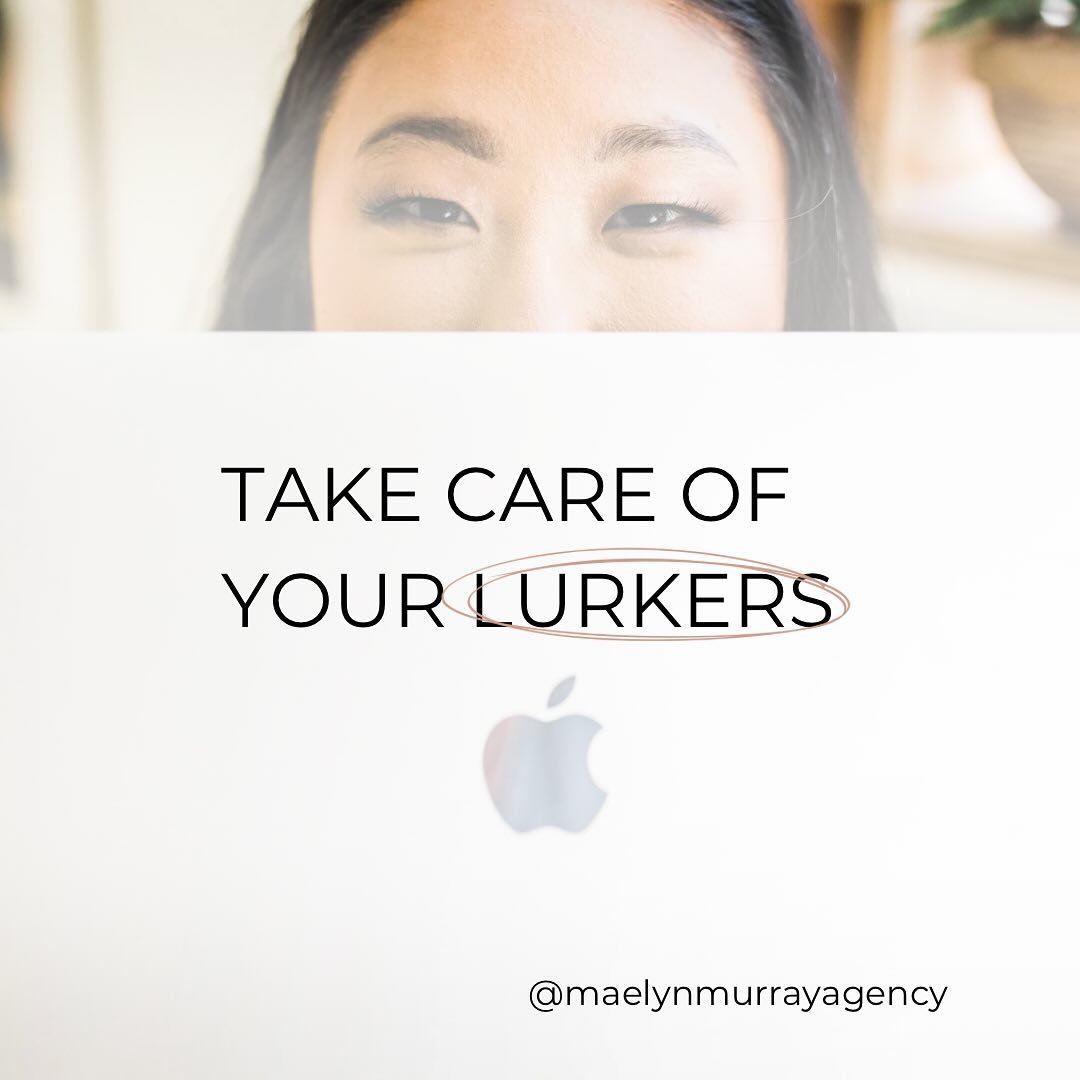 Your lurkers are out there! 👀

I recently had someone book with me and the first thing they said was &ldquo;I&rsquo;ve been wanting to work with you for a while, I&rsquo;ve just been waiting for it to be possible for me to invest!&rdquo; 

This pers