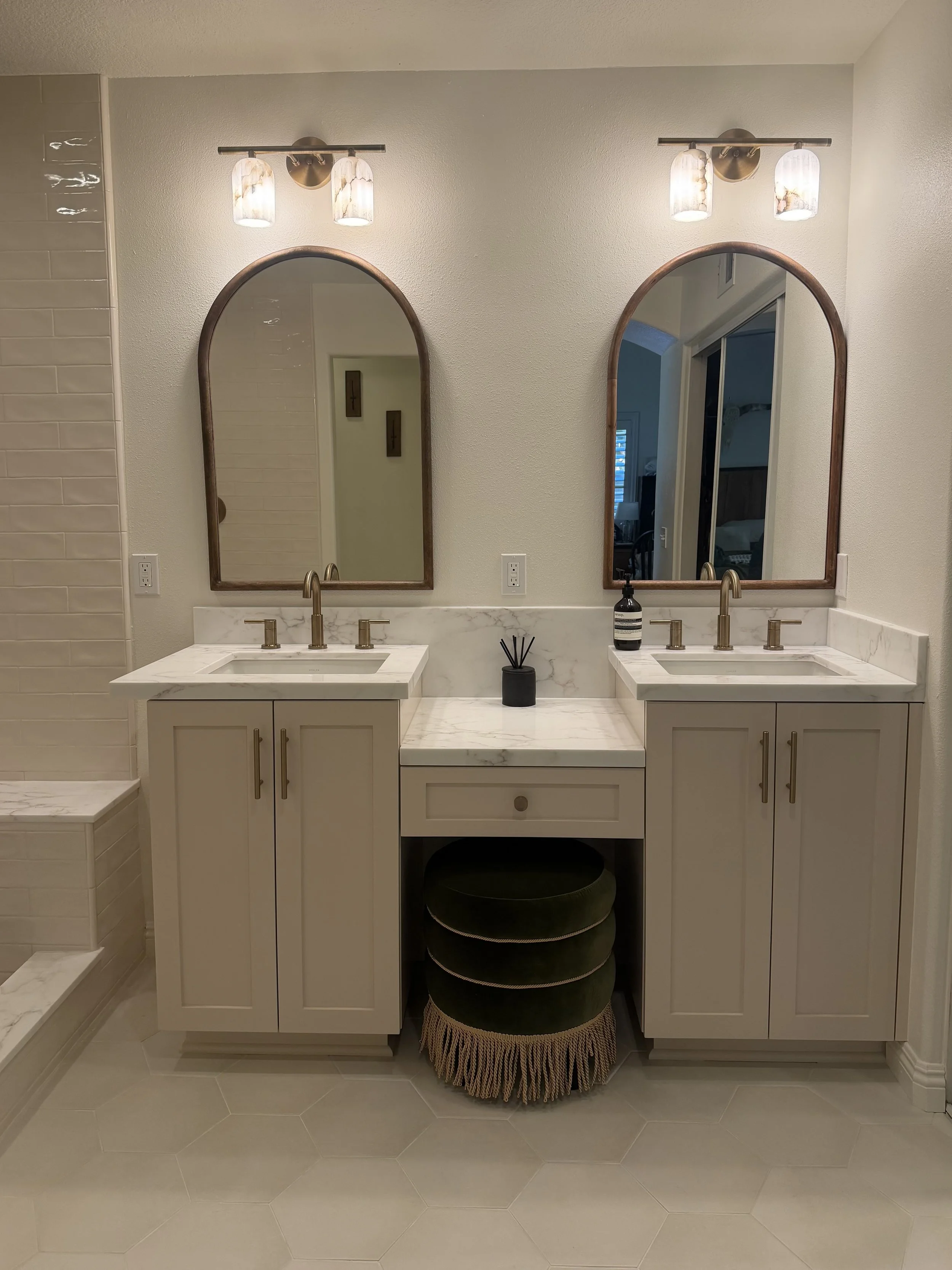 After - Bathroom Remodel (custom cabinets)