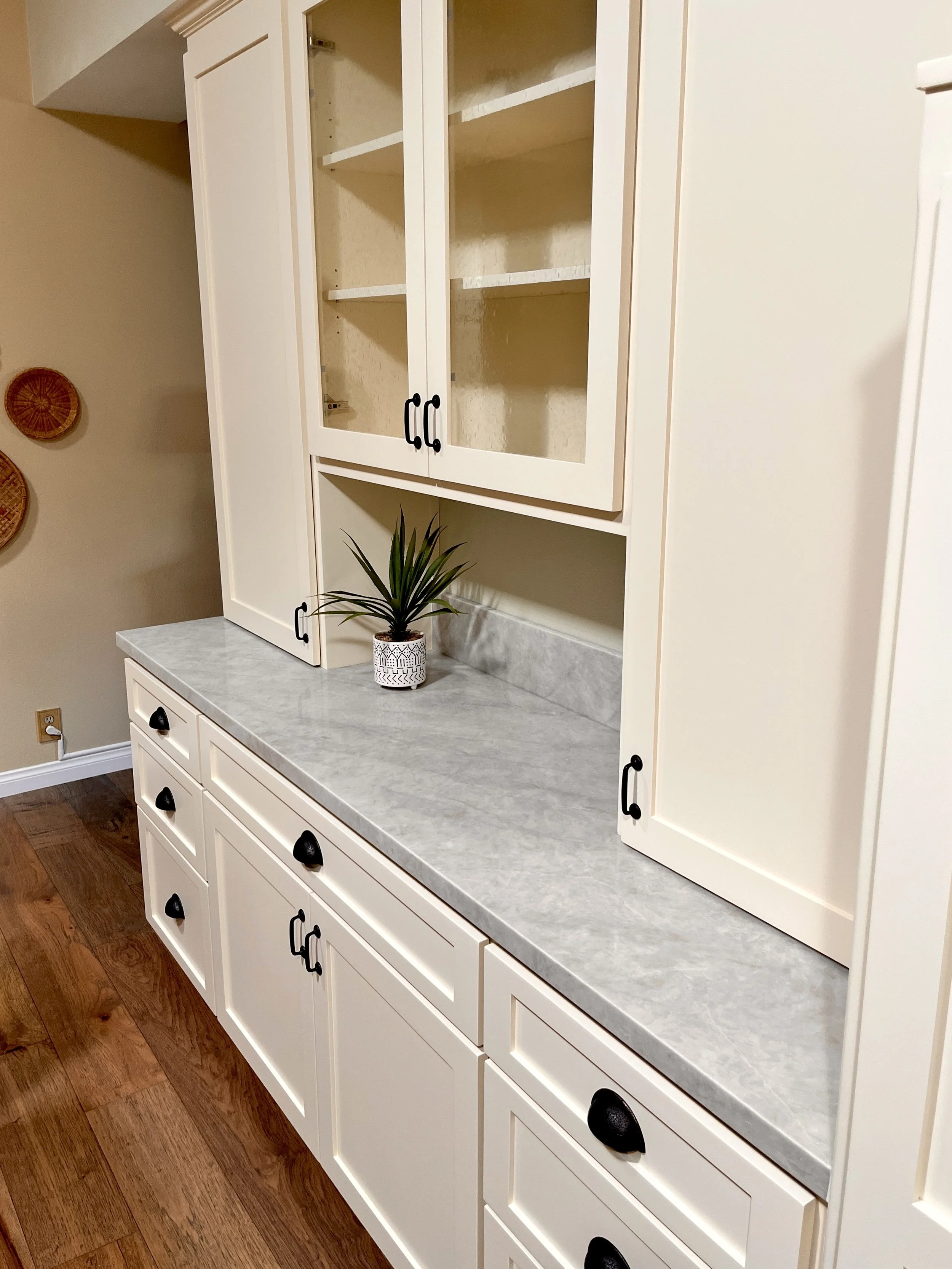 Kitchen Cabinet Addition (used to be a wall here, cabinet installation to match rest of kitchen.)