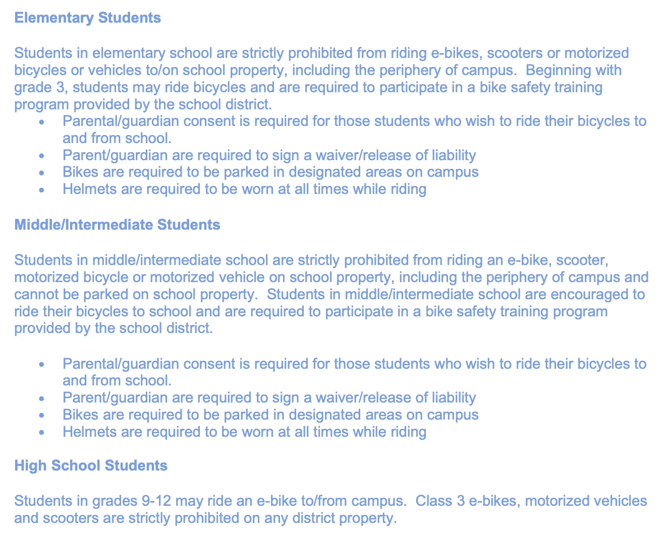 The Draft NMUSD Bicycle and E-Bike Policy is Here - And It’s Sweeping. Here’s What You Can Do.