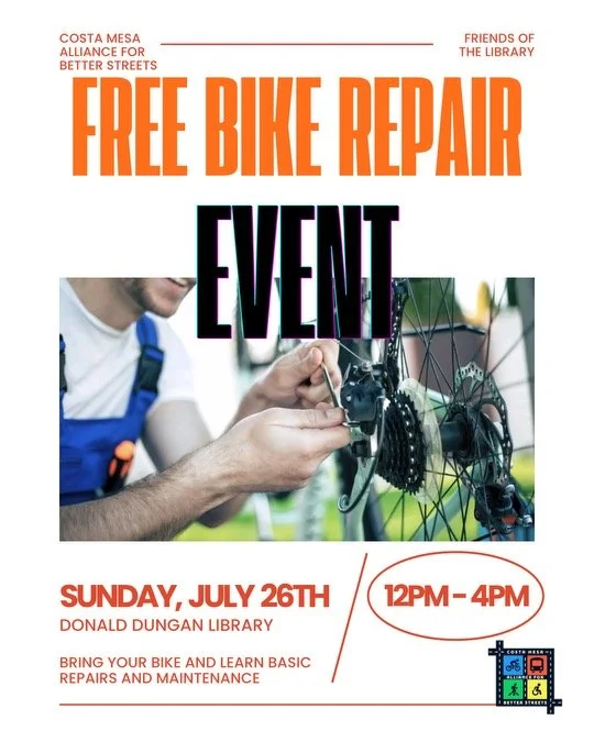 Reminder: Free Bike Maintenance Tomorrow!