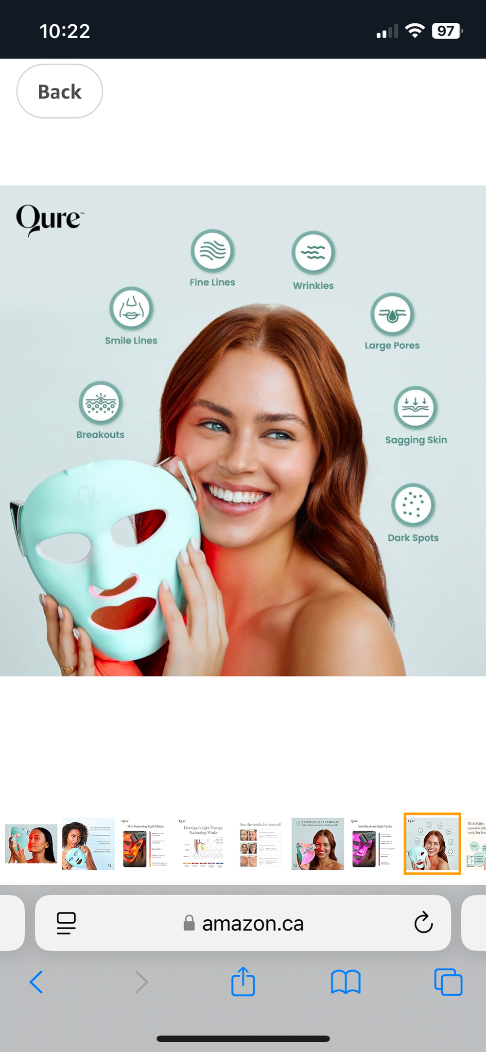 Qure Q-Rejuvalight Pro LED Mask — The Olive Brow