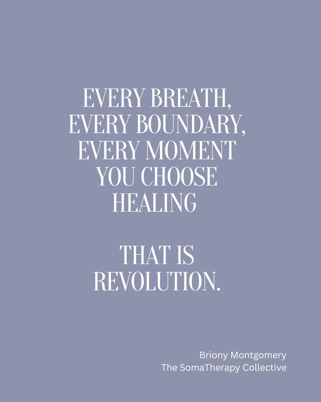 Every breath you take with presence, every boundary you hold without apology, every moment you choose yourself - that is the revolution.

This is how cycles end. Not with grand gestures, but with the quiet, unwavering commitment to your body, your tr