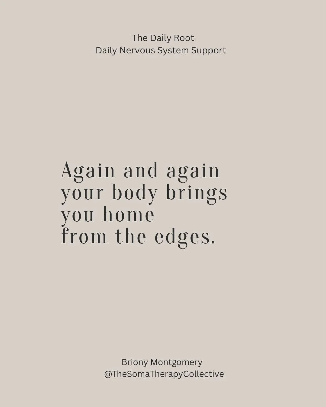 Your healing doesn&rsquo;t need to be dramatic to be effective.
The Daily Root offers grounded, everyday somatic practices that actually land in your body.

Subscribe to get today&rsquo;s practice.
Link in BIO
 #RiseUpWomen #MotherWoundHealing #Somat