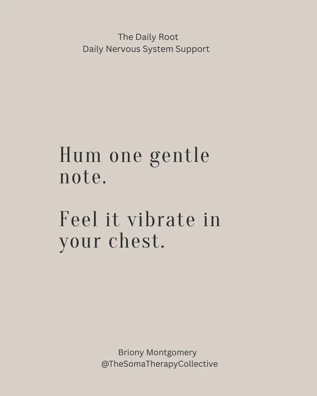 So many people are walking around carrying stress, grief and exhaustion in their nervous systems.
And most people are doing it alone.

The Daily Root is a small daily offering to remind you:
You are not alone in this work.
Your body knows how to heal