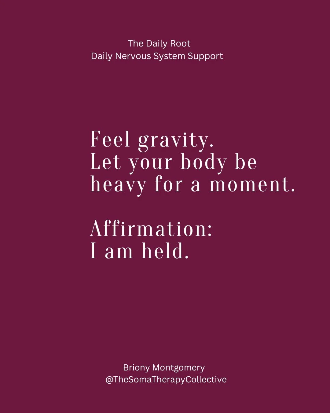 You&rsquo;re carrying more than just your own stress.
Lineage.
Patterns.
Survival responses.
You don&rsquo;t have to hold it alone.

The Daily Root meets you there - daily.
Free sign up.
Link in BIO
 #somatictherapy #nervoussystemsupport #healing #em