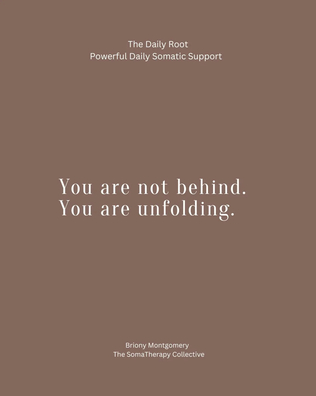 Imagine starting your day feeling:
Grounded.
Clear.
Connected to yourself.
Not rushed.
Not overwhelmed.
Not already behind.

That&rsquo;s what The Daily Root offers - daily.
Subscribe now (free).
Link in bio
 #somatictherapy #nervoussystemsupport #he