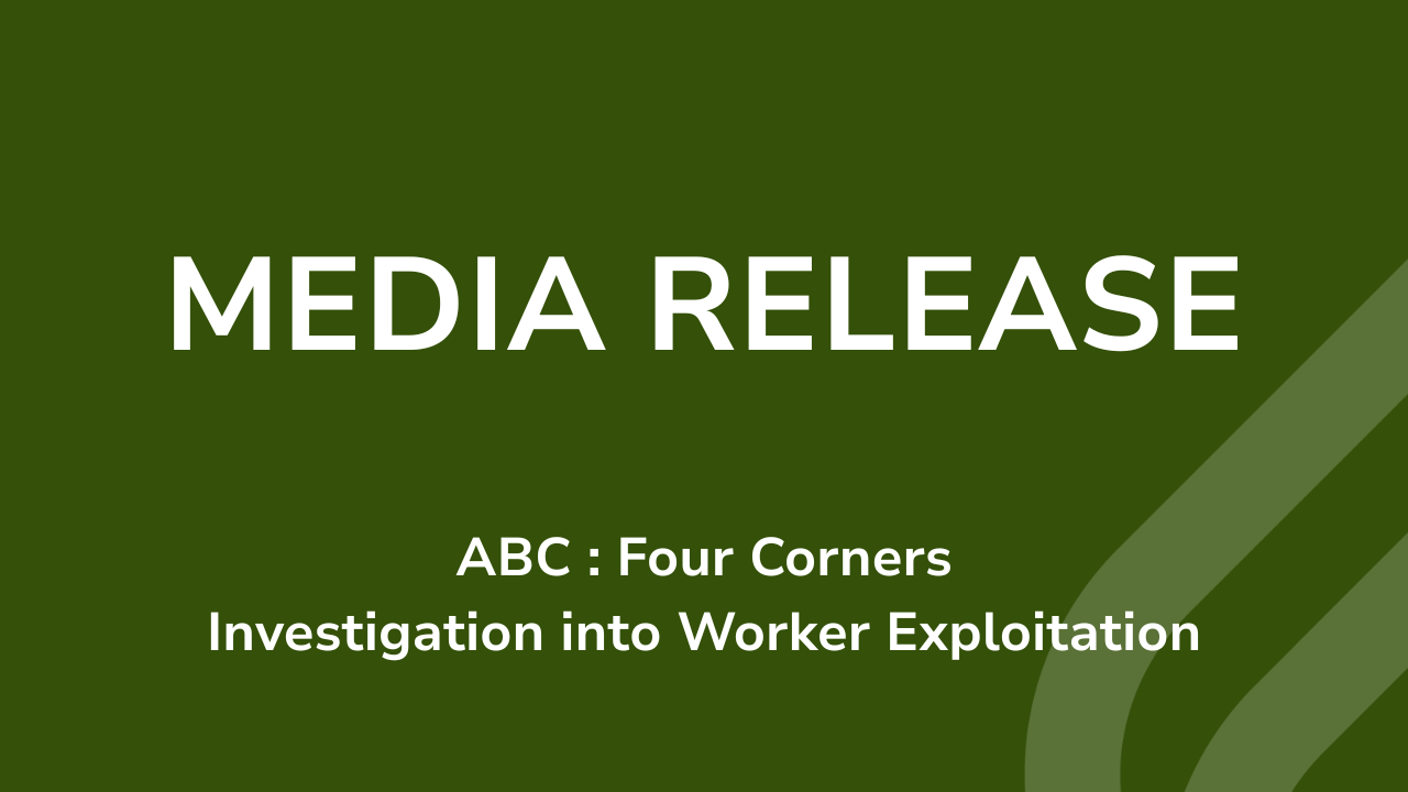 Fair Farms Statement on ABC Investigation into Worker Exploitation