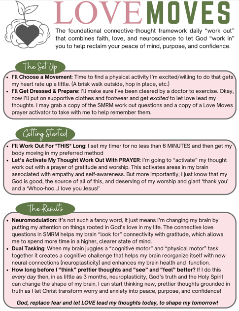 Called & Curious freebie - love moves daily thought "workout"