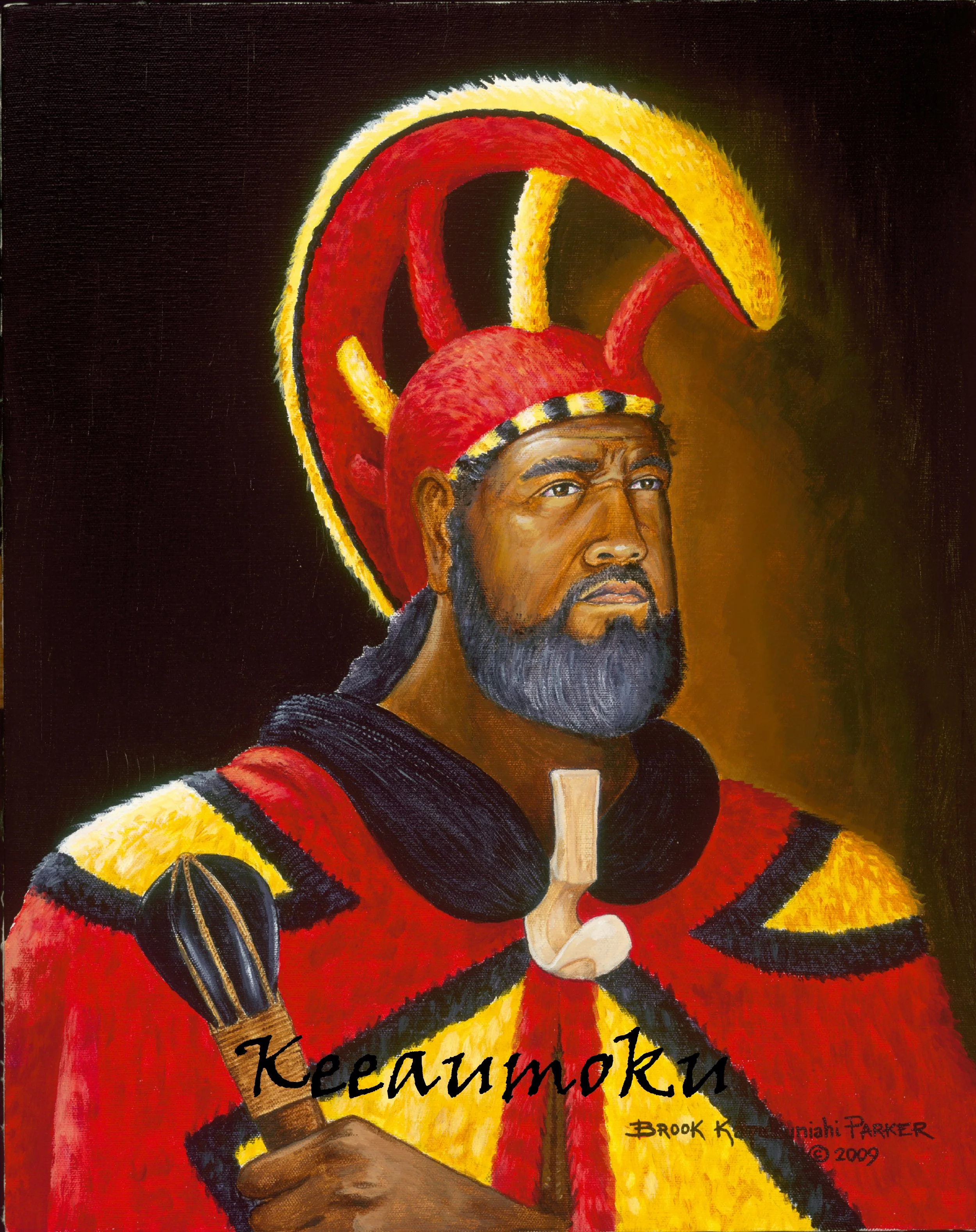 Brook Parker's artwork of Keeaumoku