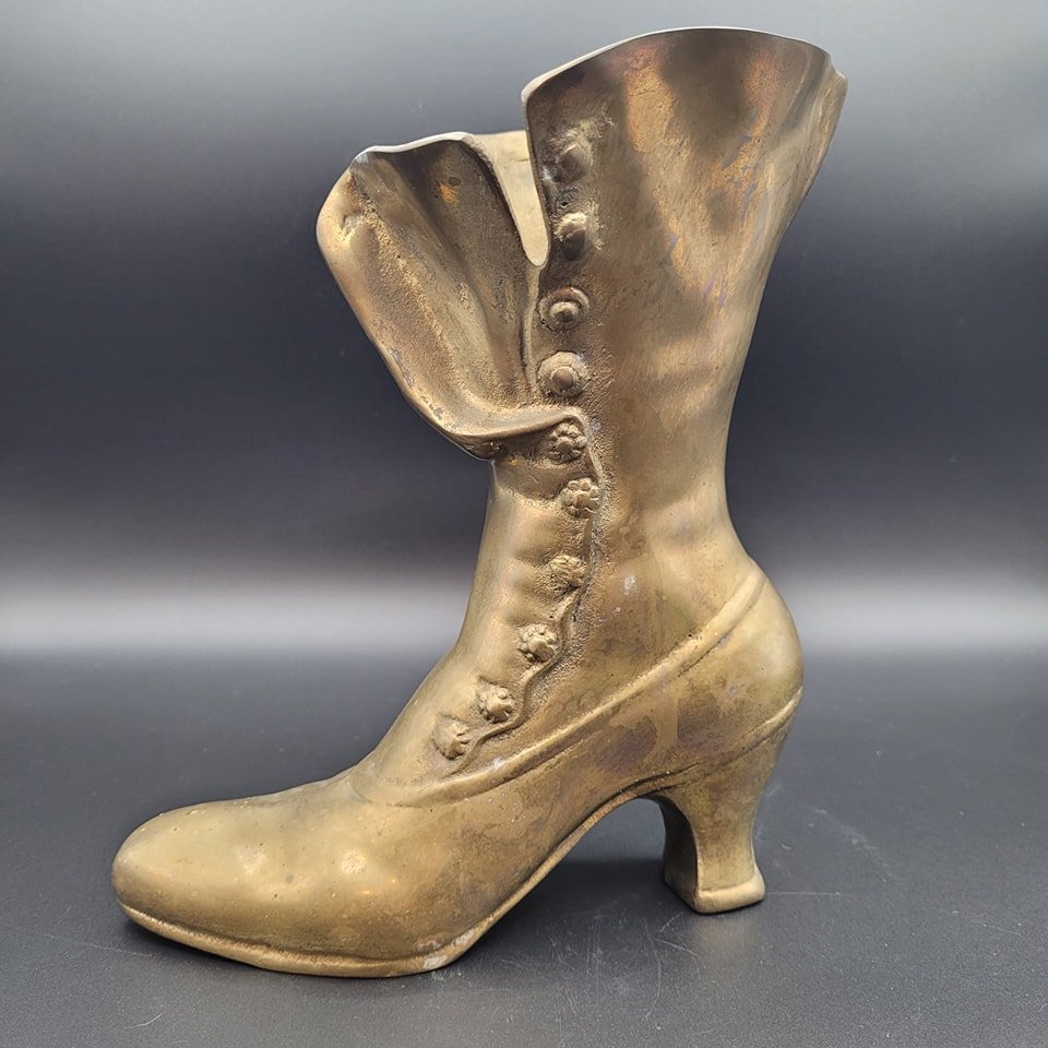 Available $50 + shipping 
Kick up your home decor with this vintage brass boot! 👢✨ #homedecor #statementpiece #brass #brassdecor