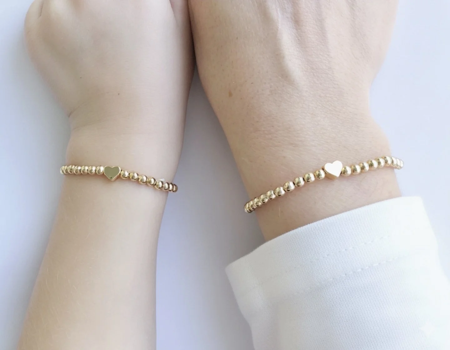 Tiny Heart Mother Daughter Matching Bracelets